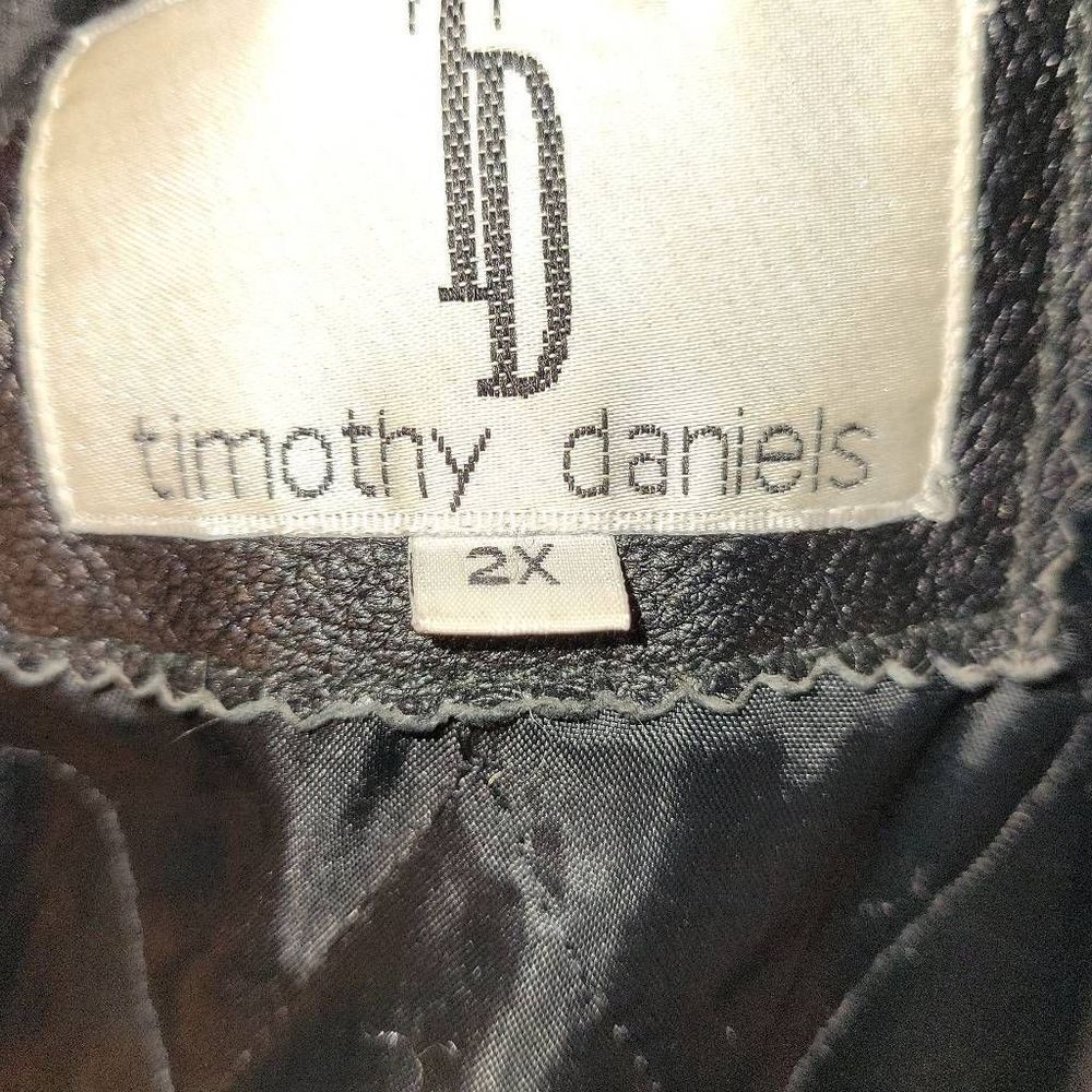 Timothy Daniels Leather Jacket Coat Men's 2XL XXL - Picture 6 of 7